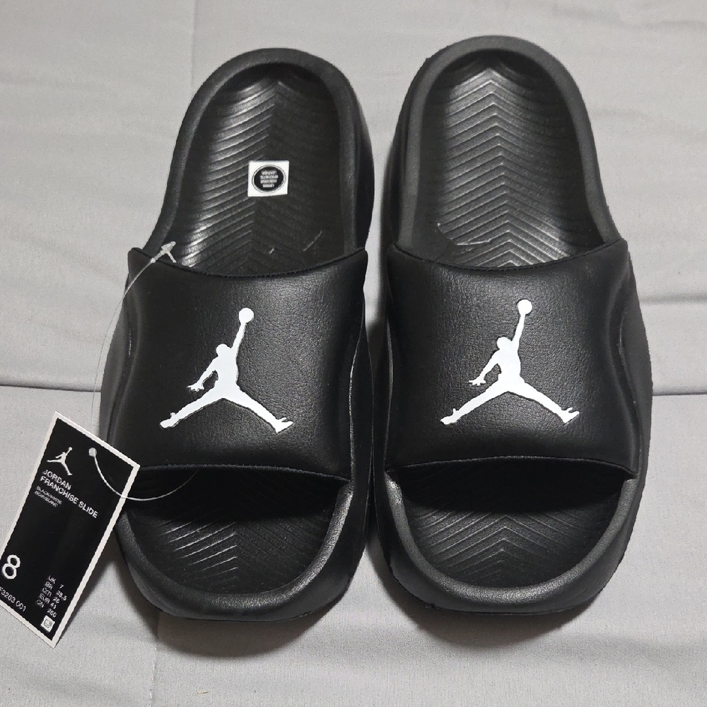 Jordan Black Slide Sandals
